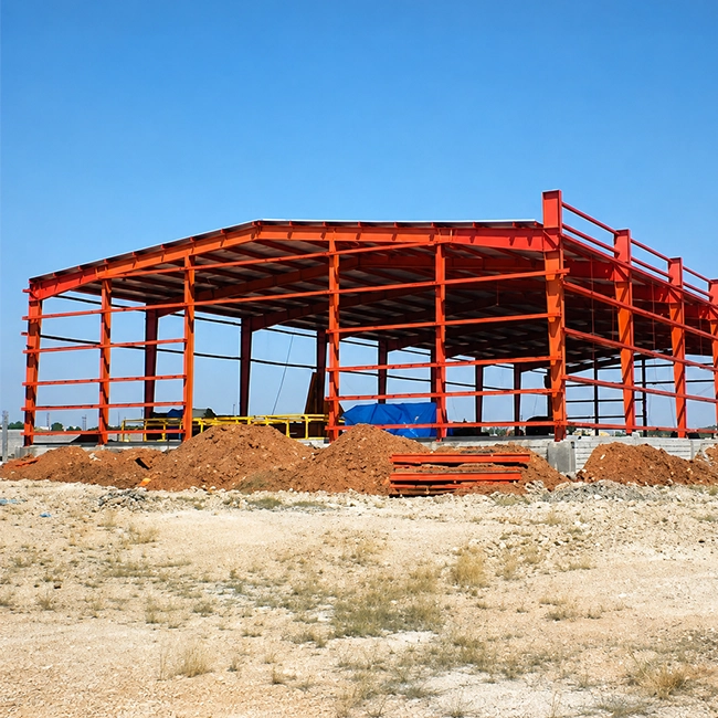 Pre-engineered steel godown construction delivering durable industrial storage solutions in Coimbatore.